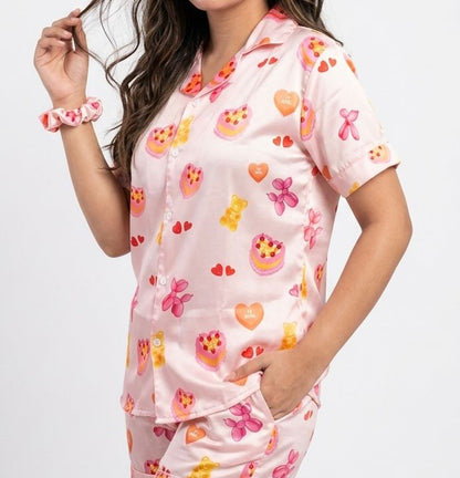 Cake Print PJ Set